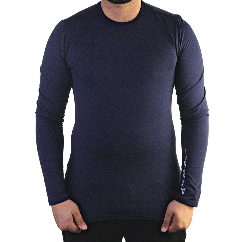 blusa segunda pele azul marinho