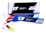 Bateria LiPO Airsoft 7.4v 900mAh 2 Células