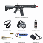 Kit Navy Seal com Rifle Airsoft Specna Arms M4